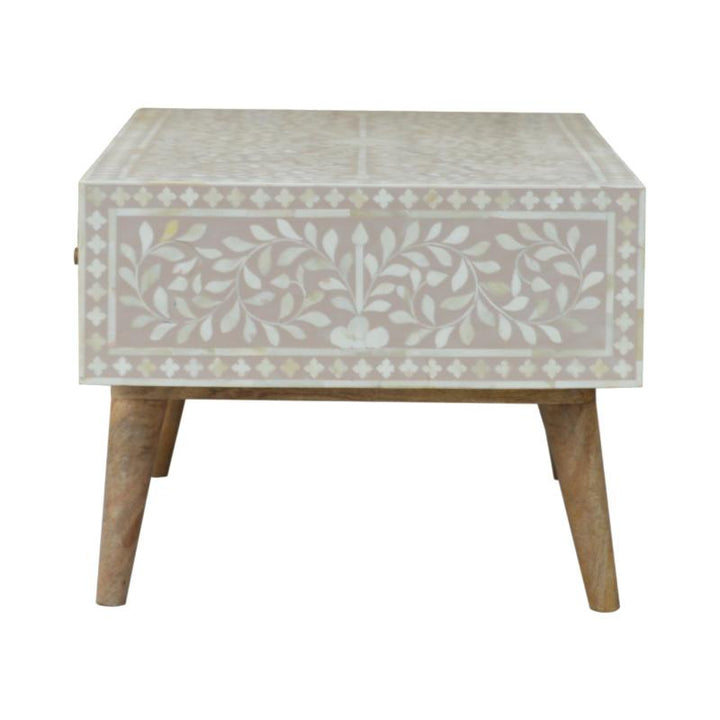 Coffee Table- Taupe Floral Bone