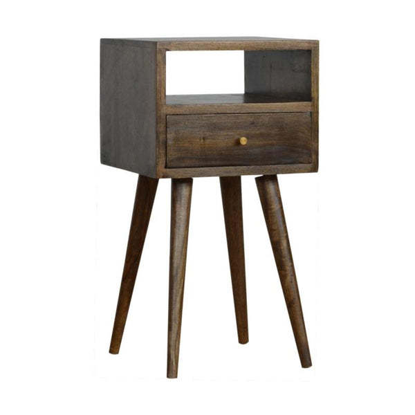 Bedside Table- Mini Grey Washed