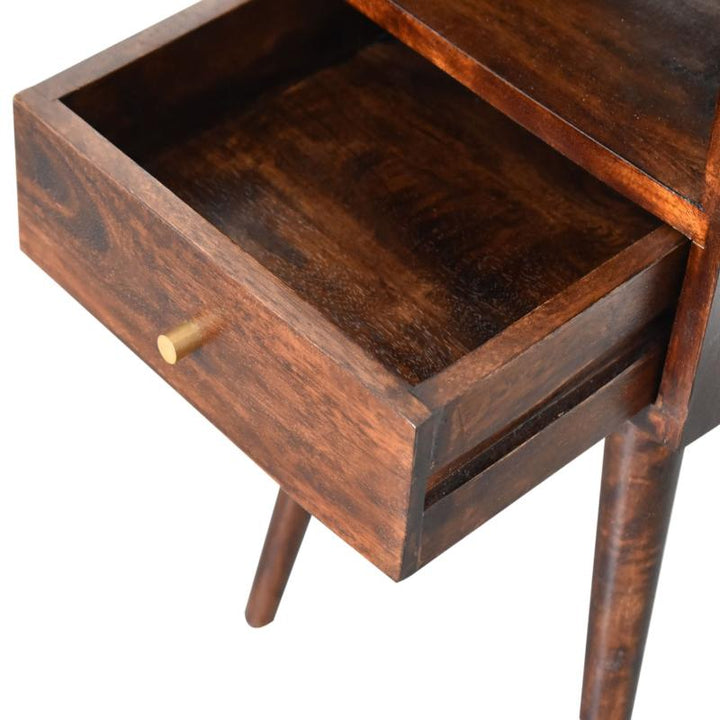 Bedside Table- Mini Walnut