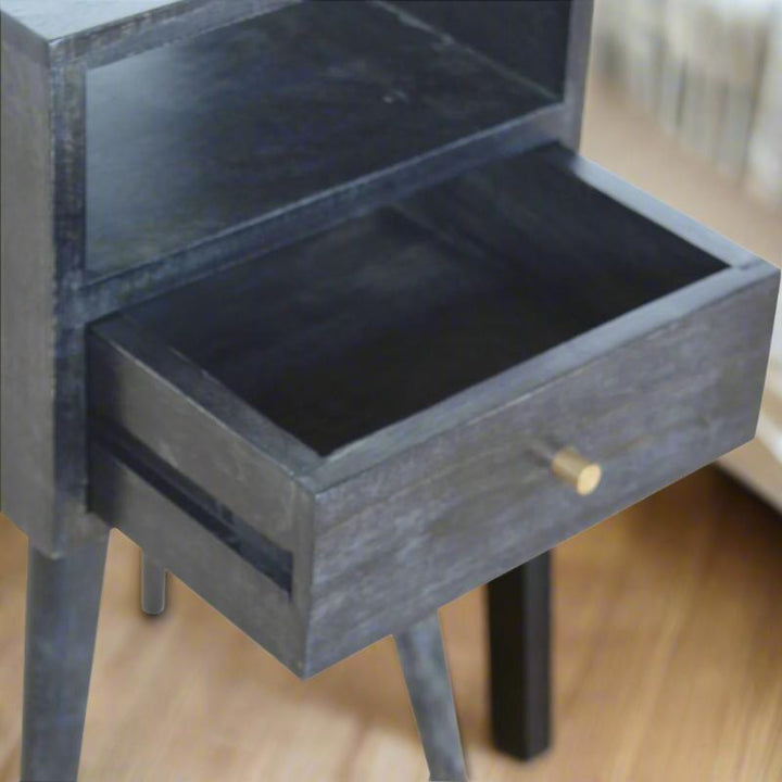 Bedside Table- Mini Ash in Black