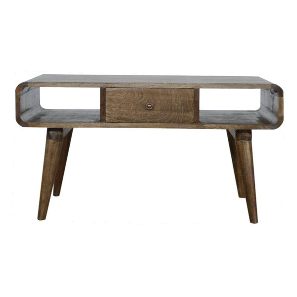 Coffee Table- Curved- Grey Washed