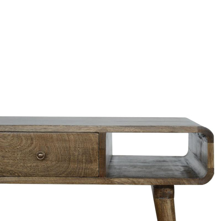 Coffee Table- Curved- Grey Washed