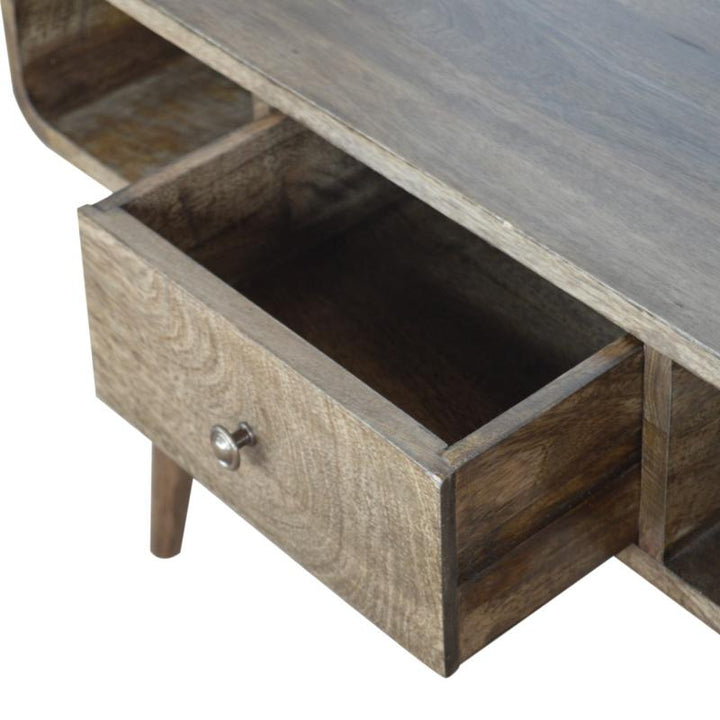 Coffee Table- Curved- Grey Washed