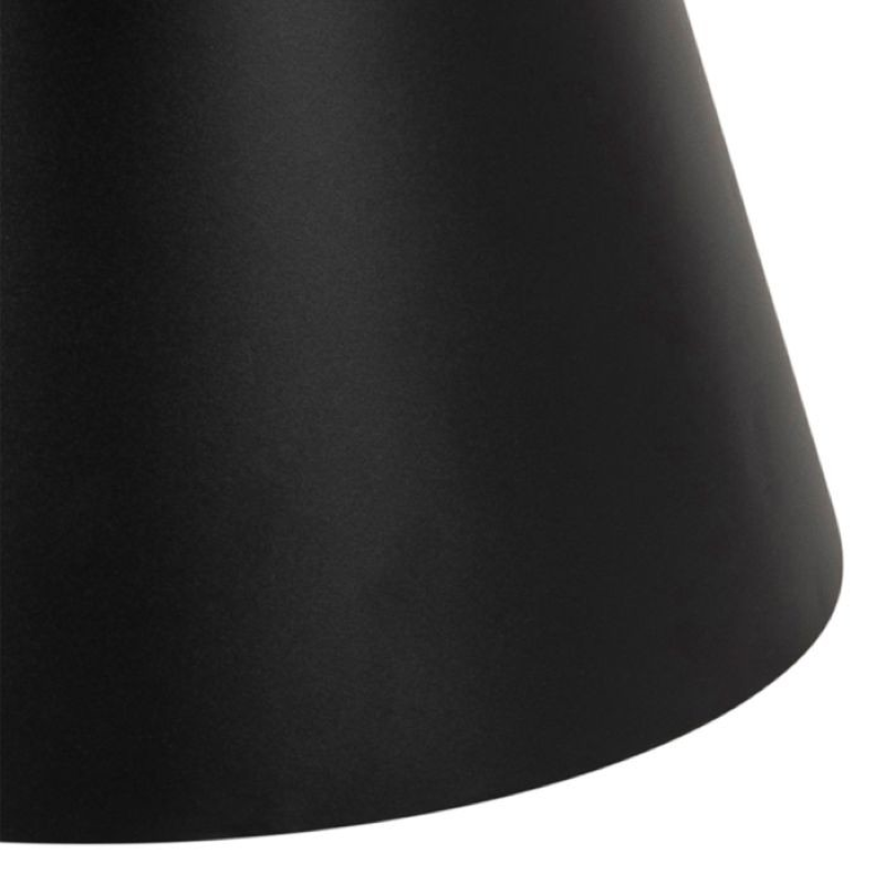 Low Round Ceramic Coffee Table- Soli in Black (85.7x40cm)