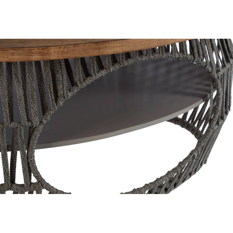 Coffee table base and shelf