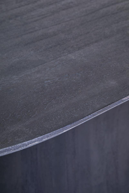 Oval Dining Table- Perdoba Mango Wood in Black Finish