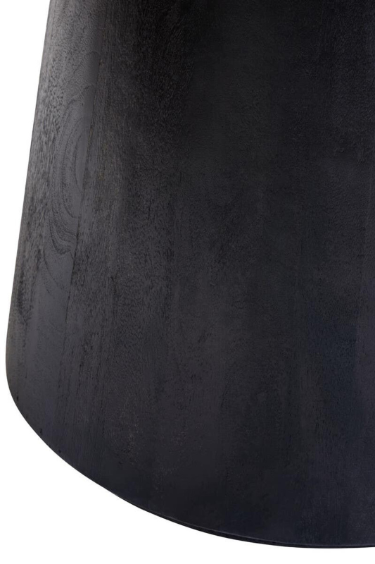 Oval Dining Table- Perdoba Mango Wood in Black Finish
