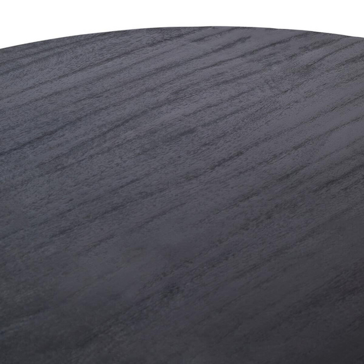 Oval Dining Table- Perdoba Mango Wood in Black Finish