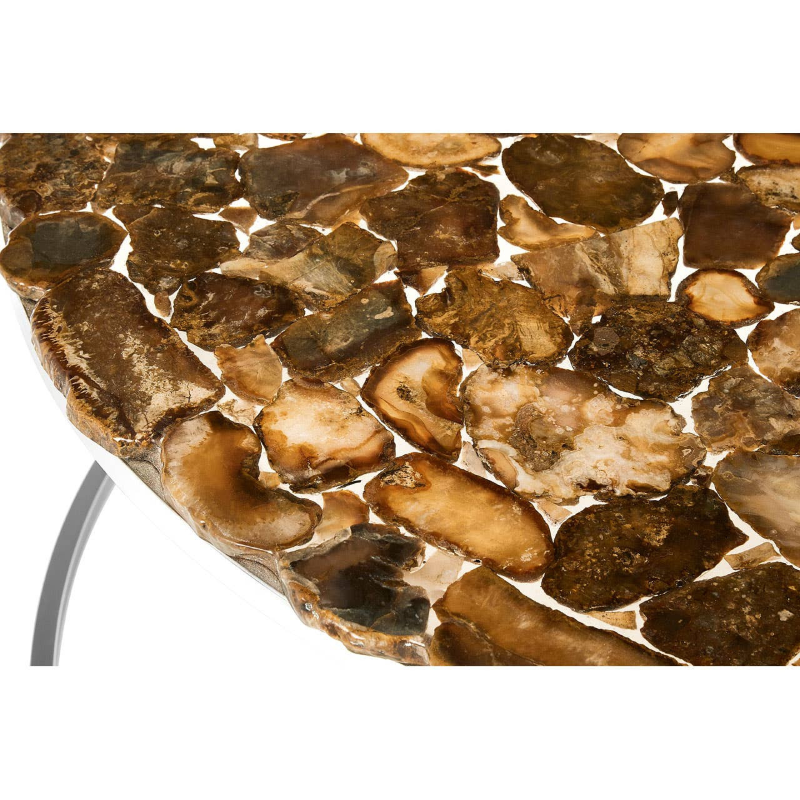 Round Coffee Table- Relic Agate Top