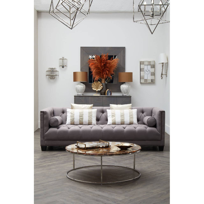 Round Coffee Table- Relic Agate Top