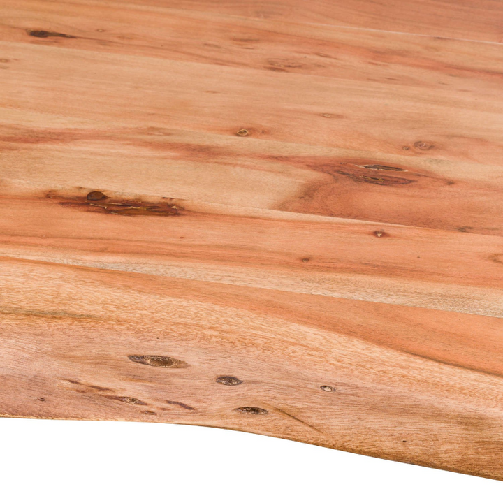 Square Dining Table- Live Edge- Grain