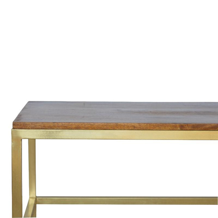 Coffee Table- Rectangle in Gold