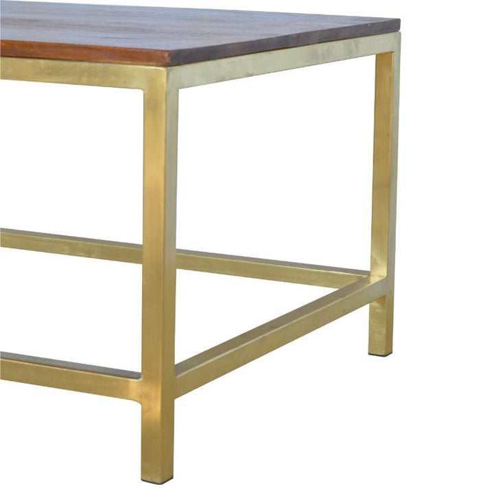 Coffee Table- Rectangle in Gold